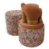 630PK CRYSTAL PINK TRAVEL MAKE UP BRUSH SET