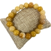 634NT 10MM NATURAL YELLOW  SEMI- PRECIOUS STONE BRACELET