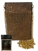 6502 TOPAZ SQUARE RHINESTONE PHONE & CARD HOLDER CROSS BODY BAG