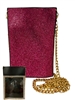 6504 FUCHSIA RHINESTONE PHONE & CARD HOLDER CROSS BODY BAG