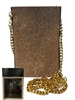6509 LIGHT TOPAZ RHINESTONE PHONE & CARD HOLDER CROSS BODY BAG