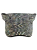 680ABB AB SILVER BLACK BLING VISOR CAP