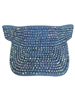 680BB  BABY BLUE  BLING VISOR CAP