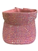 680BYP BABY PINK MIX BLING VISOR CAP