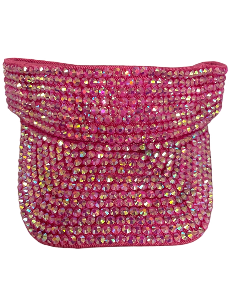 680HP  HOT PINK  MIX BLING VISOR CAP