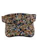 680ML  MULTI COLOR  BLING VISOR CAP