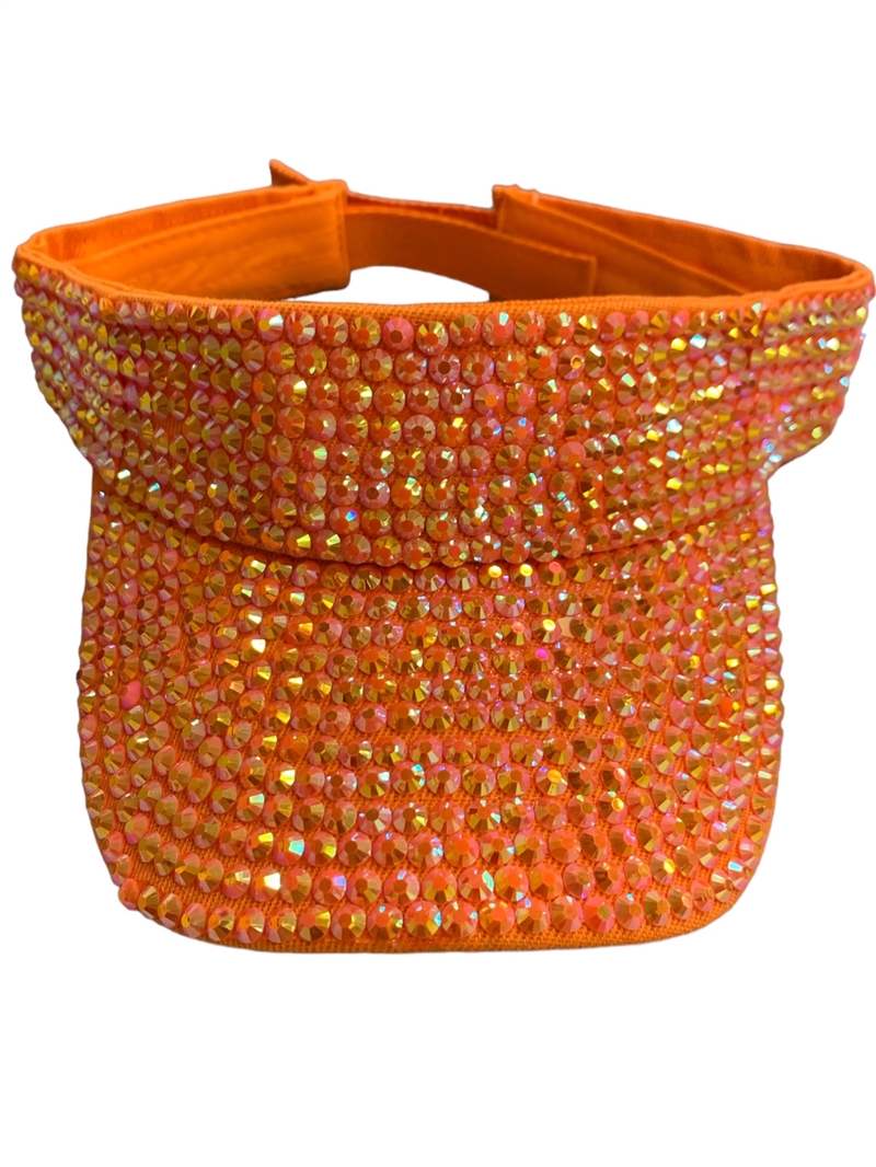 680ORG  ORANGE BLING VISOR CAP