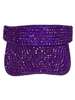 680PR  PURPLE  BLING VISOR CAP