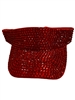 680RDE   RED  BLING VISOR CAP