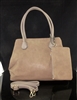 7-3029T PLAIN TAUPE SET OF 2 TOTE BAG