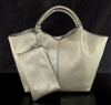 7-8028PW PEWTER SET OF 3 TOTE BAG