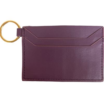 700DP  DARK PURPLE  SMALL CC HOLDER WALLET