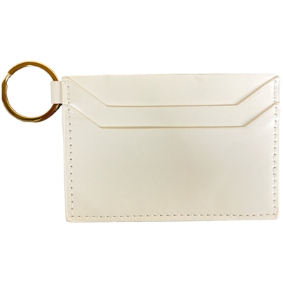 700WH  WHITE  SMALL CC HOLDER WALLET