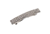 70377 3 LINE RHINESTONE SILVER HAIR CLIP