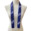 71-0023 BLUE WHITE SEED BEAD BAG STRAP