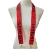 71-0024RB RED BLACK  GAMEDAY  SEED BEAD BAG STRAP