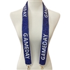 71-0024WB  BLUE WHITE GAMEDAY  SEED BEAD BAG STRAP