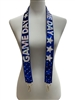 71-0055BW  BLUE & WHITE GAME DAY SEQUIN MULTI-USE PHONE HOLDER STRAP