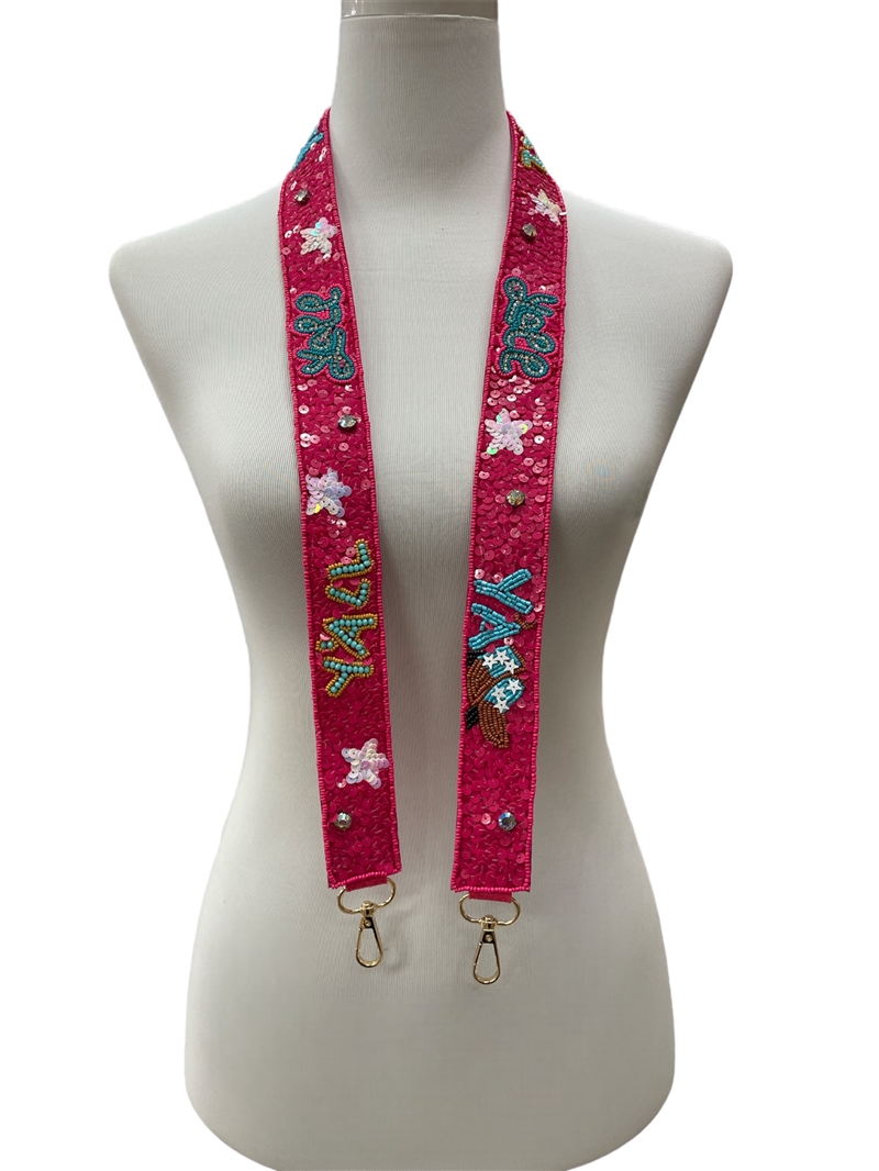 71-0064  HOT PINK WESTERN  MULTI-USE PHONE HOLDER STRAP