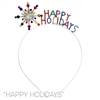 71473 SILVER MULTI HOLIDAYS SNOWFLAKE HEADBAND