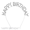 71765 SILVER CLEAR "HAPPY BIRTHDAY" HEADBAND