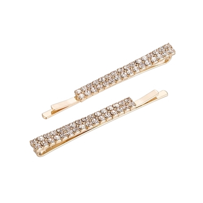 71782CR RHINESTONE HAIR CLIPS