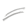 71835 SILVER RHINESTONE HAIR CLIPS