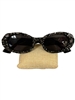 750C  RHINESTONE OVAL SUNGLASSES