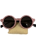 750E  RHINESTONE ROUND FRAME SUNGLASSES