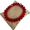 822CAR 10MM CANDY RED CRYSTAL BRACELET