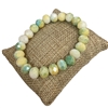 822CGY 10MM CREAMY GREEN YELLOW CRYSTAL BRACELET