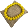 822TEA 10MM BRIGHT YELLOW CRYSTAL BRACELET