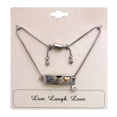 82845VCR-S SILVER LOVE BRACELET