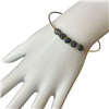 83322  NAVY BLUE NATURAL STONE BEADED BRACELET