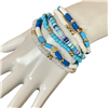 83422  RUBBER DISC BEADED 6PCS SET BRACELET