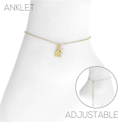 83525A UNICORN CHAIN ANKLET