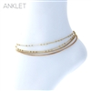 83957 BALL CHAIN 4 STRAND ANKLET