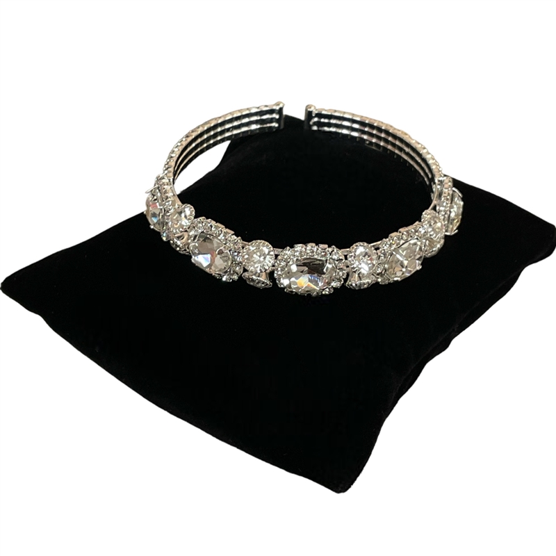 84174CR RHINESTONE OPEN BRACELET