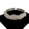 84175CR INTERWOVEN RHINESTON BRACELET