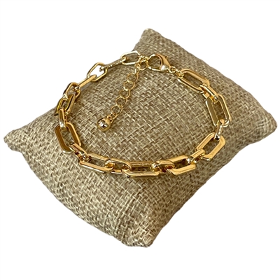 84289 SMALL RECTANGLE CHAIN LINK BRACELET