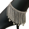 84307 RHINESTONE CASCADE ANKLET BRACELET