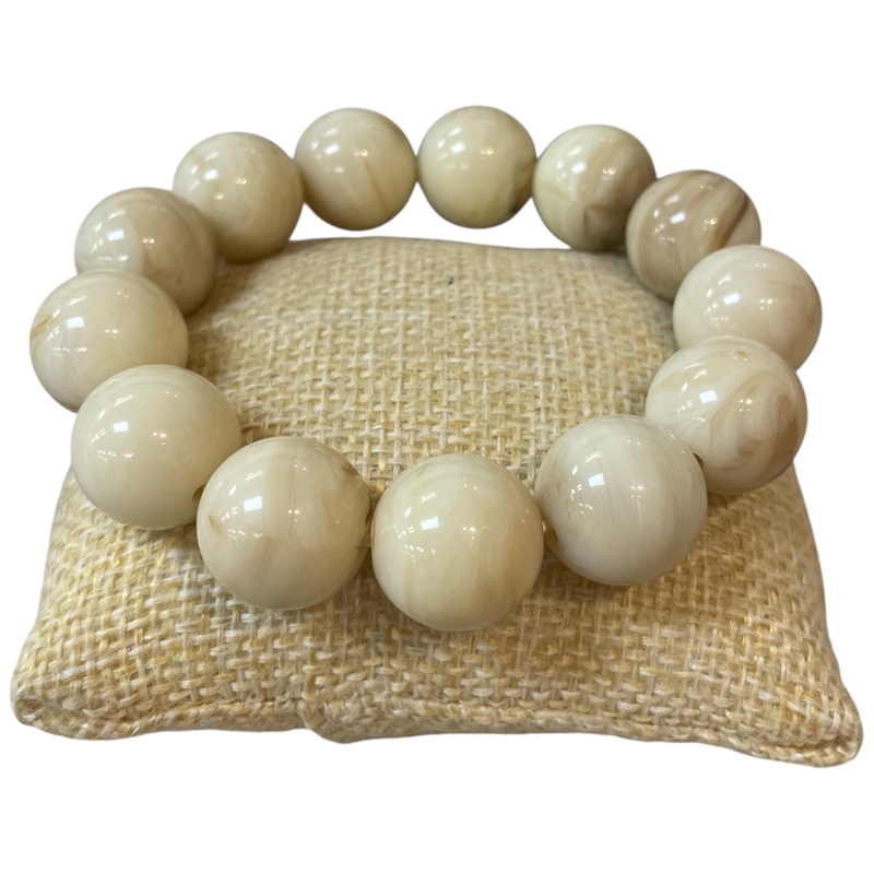84589 ACRYLIC BEADED STRETCH BRACELET