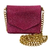 8805 FUCHSIA RHINESTONE MICRO CROSS BODY BAG