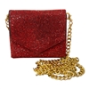 8807 RED RHINESTONE MICRO CROSS BODY BAG