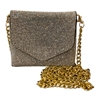 8809 AB SILVER RHINESTONE MICRO CROSS BODY BAG