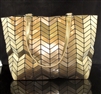 917082 GOLD SYMMETRICAL PATTERN TOTE BAG