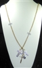 9315 GOLD CROSS CHAIN NECKLACE