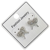 952B RHINESTONE BUTTERFLY EARRINGS