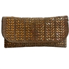 970CH  CHAMPAGNE GOLD  RHINESTONE BAG