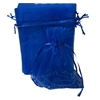 A1002B  BLUE ORGANZA FABRIC BAGS